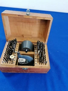 G6042) UHRMACHER Werkzeug : Triebnietmaschine Boley mit Punzenkasten - Bild 1 von 8