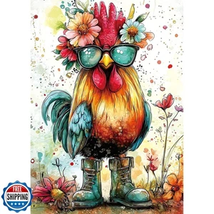 Puzzle 1000 Pezzi per Adulti, Occhiali da Sole Cool Little Chicken Puzzle per Adulto - Foto 1 di 5