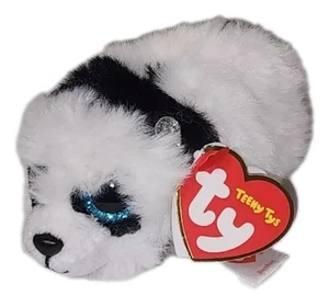 Ty Beanie Boos Teeny Tys 4" BAMBOO Panda (UK Excl.) NEW Stackable Stuffed Toy - Picture 1 of 9