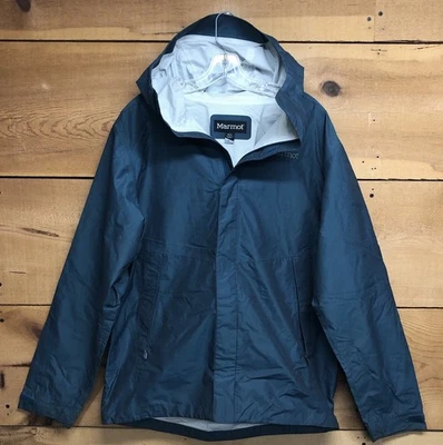 Marmot Precip Eco Waterproof Rain Jacket Mens Size Large Nylon Outoods Hiking - Image 1 of 4