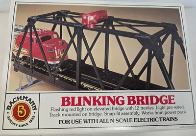 Bachmann Blinking Bridge #46721 N Scale Pre-wired light Snap-fit Assembly - Image 1 of 4