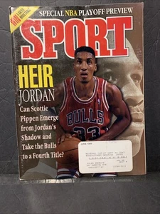 Sport Magazine - June 1994 - Heir Jordan Scottie Pippen  Chicago Bulls - Picture 1 of 8