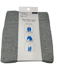 time & tru womens multi wear wrap shawl ONE SIZE osfm new with tags - Picture 1 of 2