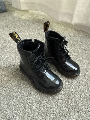 Dr. Martens 1460 T молодежи/ребенка ясельного возраста Sz 7US шнурует вверх молнии боевые ботинки - Изображение 1 из 4