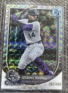 EZEQUIEL TOVAR 2025 BOWMAN CHROME BASEBALL GEOMETRIC REFRACTOR #D /499 ROCKIES - Bild 1 von 1