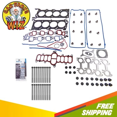 Juego de culata de motor con kit de pernos de culata para Ford E-150 Econoline 2000 4,6 L Foto 1 de 4