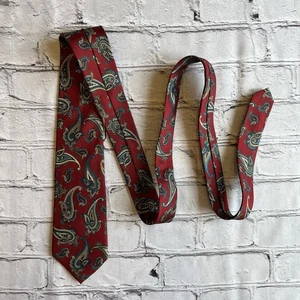 Christian Dior Seide Herren Paisley Krawatte EUC Designer Made in USA Büro Retro - Bild 1 von 12