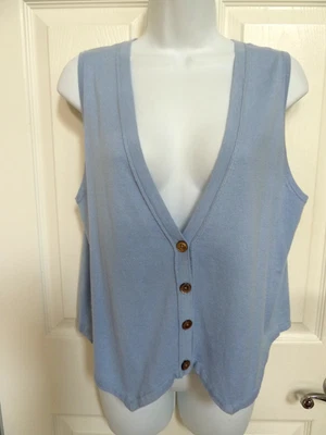 NUEVO CON ETIQUETAS J. JILL Talla LP 14/16P Chaleco Recortado Algodón/Cachemira Oficina Acadamia Lujo Foto 1 de 4