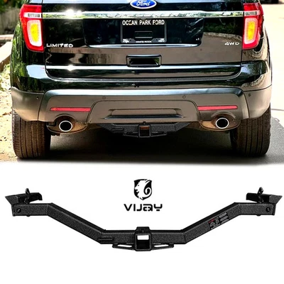 Topline For 2011-2017 Ford Explorer Class 3 Trailer Hitch Tow Receiver 2" - Blk - Image 1 of 4