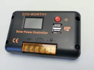 Regulador de Carga PWM Pantalla LCD Solar Puerto USB 12V 24V Módulo Solar Panel Solar - Imagen 1 de 7