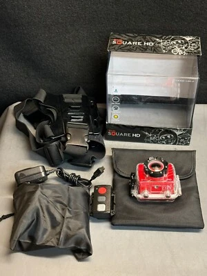 Cámara de acción impermeable Nabi Square HD 4K - ¡Roja! Foto 1 de 4