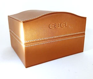 EBEL Brown Leather Watch Box, White Suede Lined Box Case Only For Luxury Watch - Picture 1 of 8