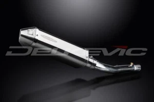 Delkevic 13" Stainless Steel Tri-Oval Muffler - Honda CBR600 F4i 2001-2006 - Picture 1 of 3