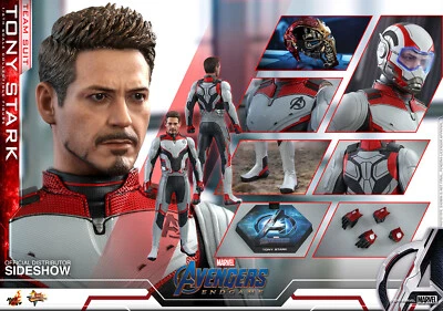 HOT TOYS AVENGERS ENDGAME TONY STARK TEAM SUIT 12" 1/6 FIGURE MMS537 NEW *US* - Image 1 of 4