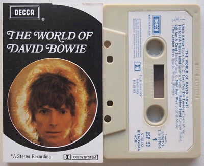 DAVID BOWIE - THE WORLD OF DAVID BOWIE (DECCA CSP58) 1970 UK CASSETTE TAPE - Image 1 of 4