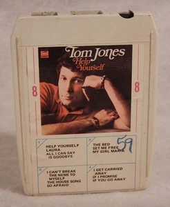 Tom Jones "Help Yourself" 8-Track Tape AMPEX PEM 79825 - Picture 1 of 4