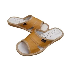 Damen Hausschuhe weiches Leder Slipper Größe 3-8 flache Hausschuhe UK - Bild 1 von 9