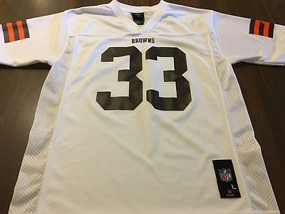 CLEVELAND BROWNS NFL # 33 CAMISETA DE TRENT RICHARDSON JUVENIL GRANDE (14-16) BLANCA Foto 1 de 4