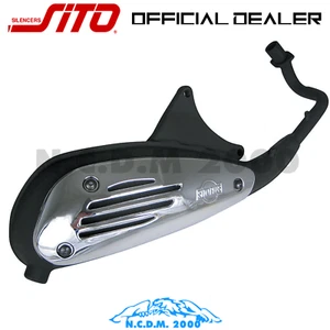 SITO PLUS 0745 SCARICO MARMITTA TERMINALE OMOLOGATO PIAGGIO VESPA LX 50 4T 4V 10 - Imagen 1 de 2