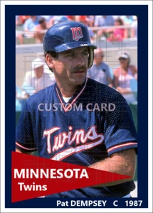 Pat Dempsey - 1987 Minnesota Twins - 2.5 x 3.5 custom card (blank back) - Picture 1 of 1