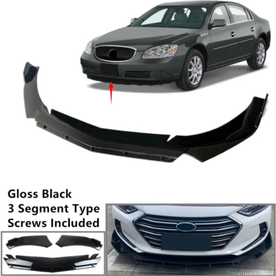 Add-on Universal Fit For Buick Lucerne 2006-11 Front Bumper Lip Spoiler Splitter - Image 1 of 4