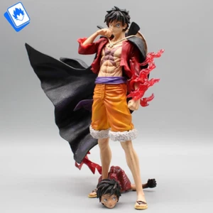 Action Figure One Piece Rufy Cappello di Paglia 22cm STATUA DA COLLEZIONE Anime - Picture 1 of 13
