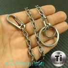 Titanium Gray Anti lost Chain key chain ring snap clip hook Anti allergy XH865
