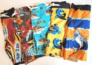 Gymboree sz 6 Swim Swimwear Boardshorts Shorts Trunks NWT Surf Shark Tropical - Picture 1 of 2