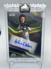 2022 Star Wars Chrome Black Auto Gold Julie Dolan as Princess Leia Organa 24/50