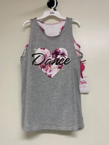 Girl's Justice Dance Two-Piece Tank and Bra Size 16/18 NWT! - Picture 1 of 6