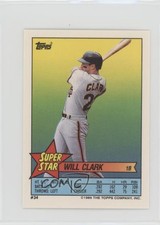 1989 Super Star Sticker Back Cards Will Clark Jose Canseco Paul Gibson ( 11 323)