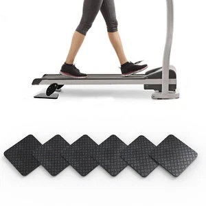 6 Pack Anti-Slip Equipment Pads for Gym Machines Floor Protectors - Picture 1 of 7