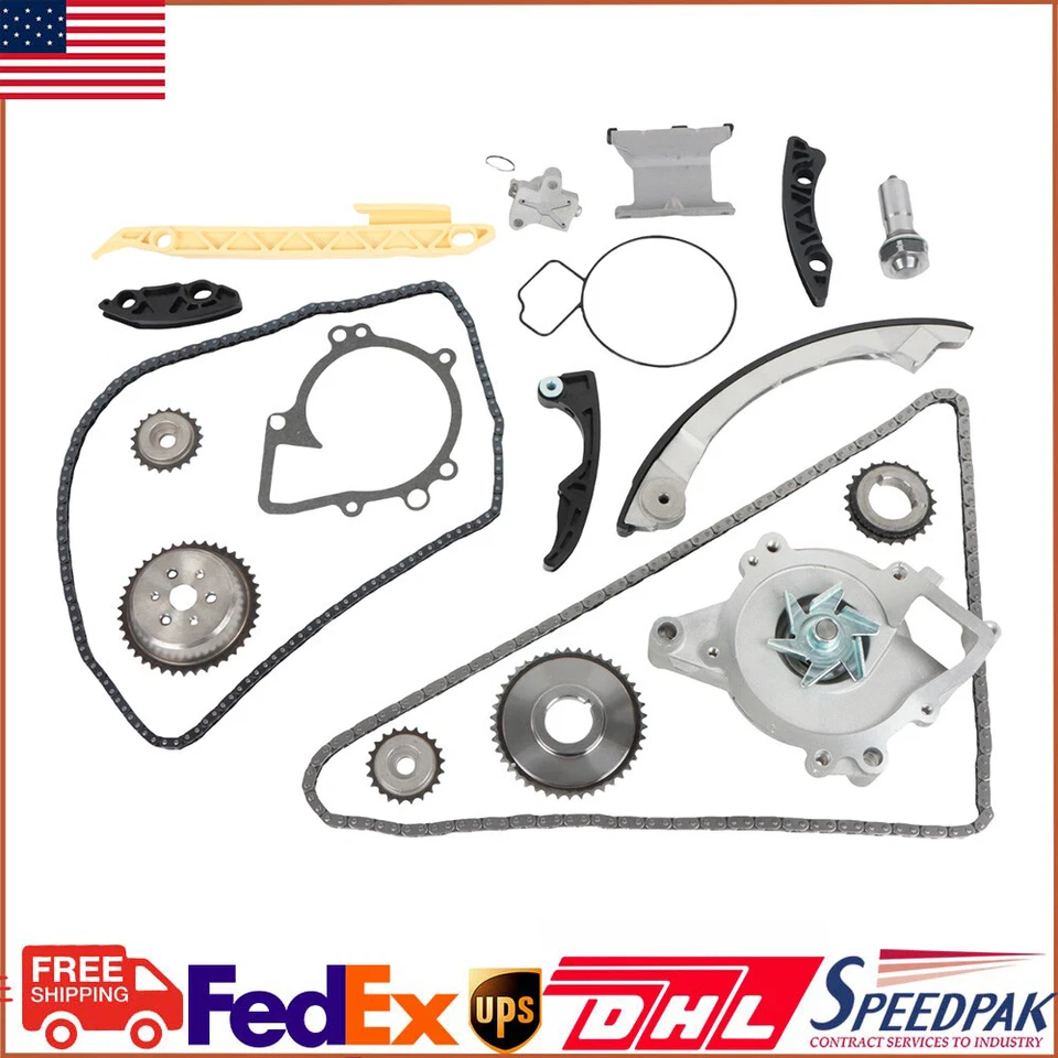 Kit de cadena de distribución del motor con bomba de agua para Chevry Equinox 2,4 L 2010-2015 2014 NUEVO Foto 1 de 4