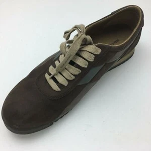 Rockport Brown Gold Nubuck Leather Oxford Sneaker Loafers Mens 9M Casual Lace Up - Picture 1 of 9
