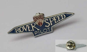 Rover Speed Pilot Blue & Red Enamel and Chrome British Made Quality Pin Badge - Picture 1 of 1