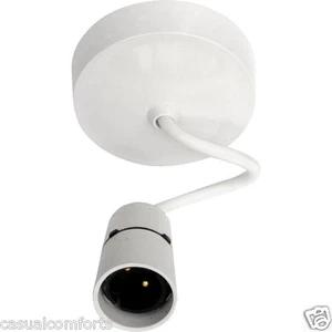 PENDELSET MIT WEISSER DECKENROSETTE UND BC-LAMPENFASSUNG, VORVERDRAHTET 6" TROPFEN - Bild 1 von 2