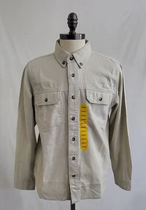 Lucky Brand Herren Hemdjacke Größe M Farbe Haferflocken Beige Outdoor Reisen Neu* - Bild 1 von 8