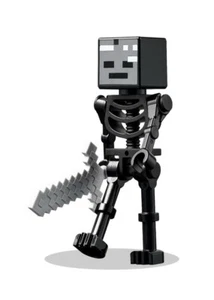 LEGO Minecraft - Wither Skeleton - Figur Minifigur Skelett Blaze Nether 21266 - Bild 1 von 2