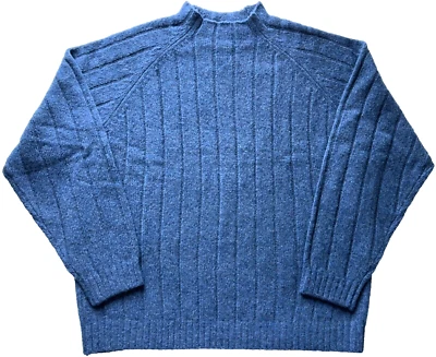 NUEVO SUÉTER TALBOTS SHETLAND CUELLO ALTO HOMBRE MUJER TALLA XL Foto 1 de 4