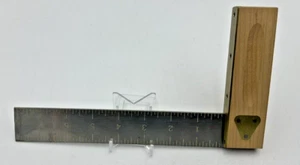 Vintage Stanley Try Square Metal 8" 46-522 Zinc USA NOS - Picture 1 of 5