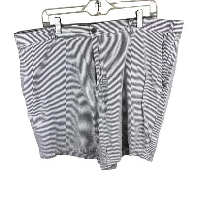 Pantalones Cortos John Blair Hombre Seersucker Rayas Gris Blanco Talla 42 Chino  Foto 1 de 4