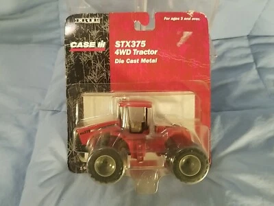 2001 Ertl 1/64 Case IH STX375 4WD Tractor Front Rear Triples Diecast #14011 NIP - Image 1 of 4