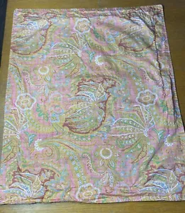Ralph Lauren Village Mews Paisley Standard Sham Vintage One Sham - Foto 1 di 4
