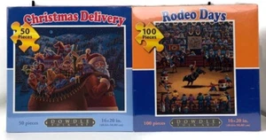 Nuevos Rodeos Arte Popular Dowdle Entrega de Navidad 50 PIEZAS y Días de Rodeo 100 PIEZAS Sellados - Imagen 1 de 4