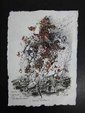 orig. zeichnung "beim krater", frei nach einem gedicht von jehuda amichai