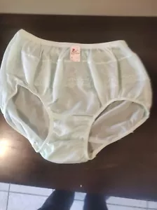 handgefertigt Retro Style alle Nylon Höschen Größe LG Taille - 36 Zoll hellgrün - Bild 1 von 2