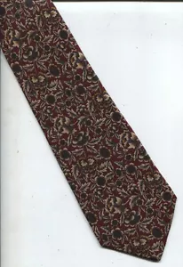 NEW CLASSIC HUNTING HORN FLORAL 100% SILK NECK TIE NECKTIE - Picture 1 of 1
