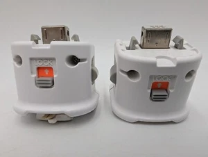 2 Official Genuine Nintendo Wii Motion Plus Adapter OEM MotionPlus Sports Resort - Picture 1 of 7