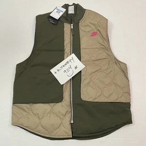 Womens Size M Tall Nike Sportswear City Utility Repel Quilted Vest FB7233-326 - Picture 1 of 14