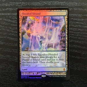 MTG Flooded Strand EXP Foil 016/045 Zendikar Expedition Playable Copy - Picture 1 of 12